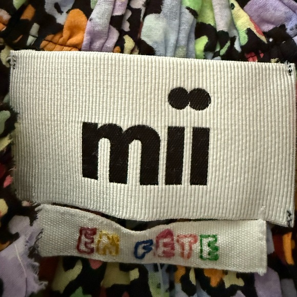 Garmentory Mii Collection Mona Cotton Maxi Dress Large Black Floral / no tie - Picture 8 of 8